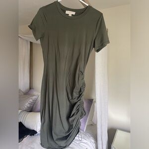 Michael Kors - cinch army green dress